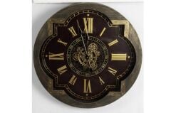 Mikasa Moor Kahve Gold Ahşap Duvar Saati 64cm