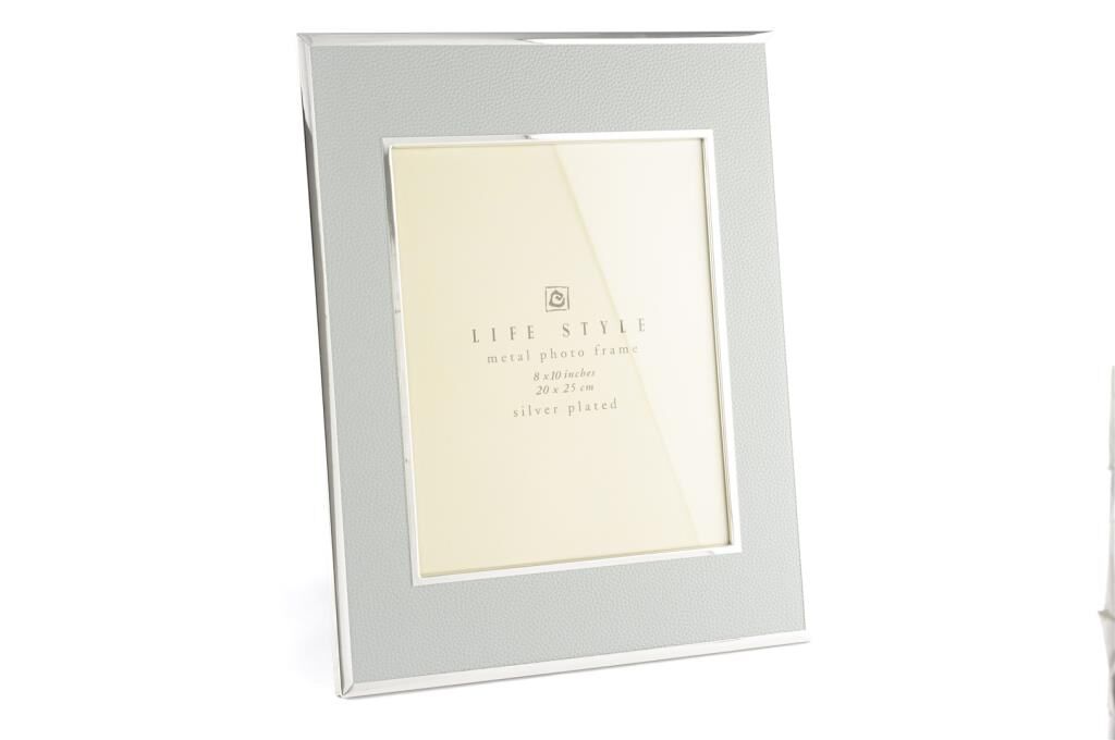 Mikasa Moor Mavi Gümüş Deri Çerçeve 20x25cm