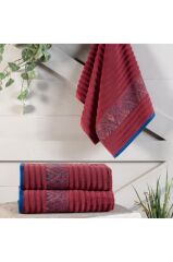 Sarev Eliyas %100 Pamuk Bordo 80*150 Havlu