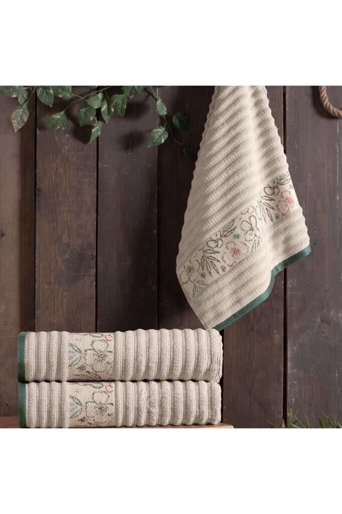 Sarev Amelia %100 Pamuk Bej 80*150 Havlu