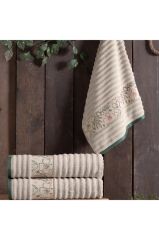 Sarev Amelia %100 Pamuk Bej 80*150 Havlu