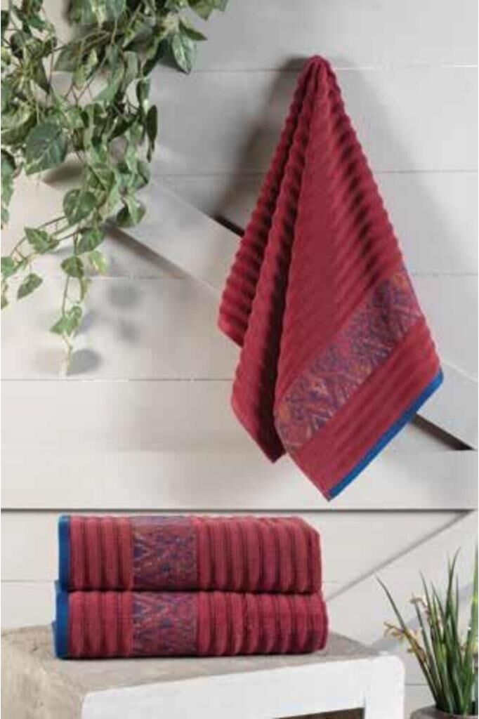 Sarev El-Yüz Havlu 50*90 Cm Eliyas Pembe