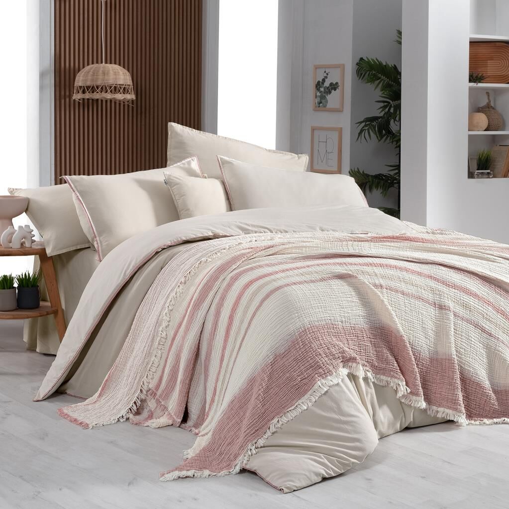 Sarev Mood Comfort Ribera Nevresim Takımı Tek Kişilik Bej