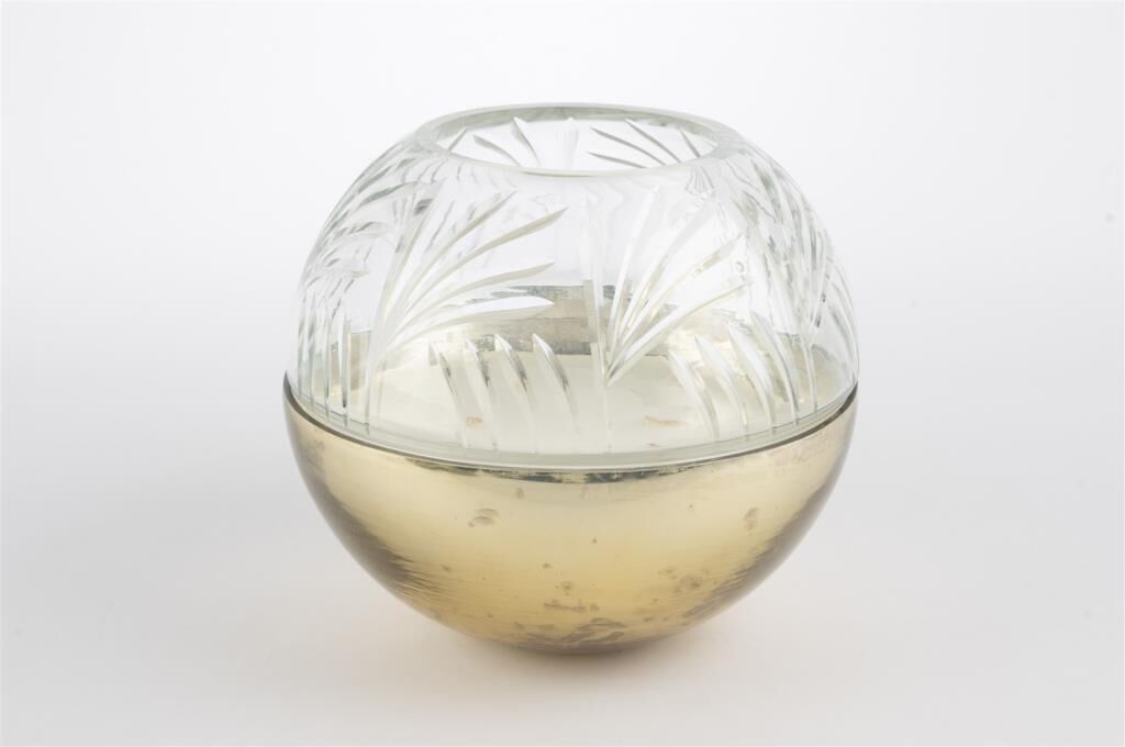 Mikasa Moor Bronz Cam Kapaklı Mum 18x16cm