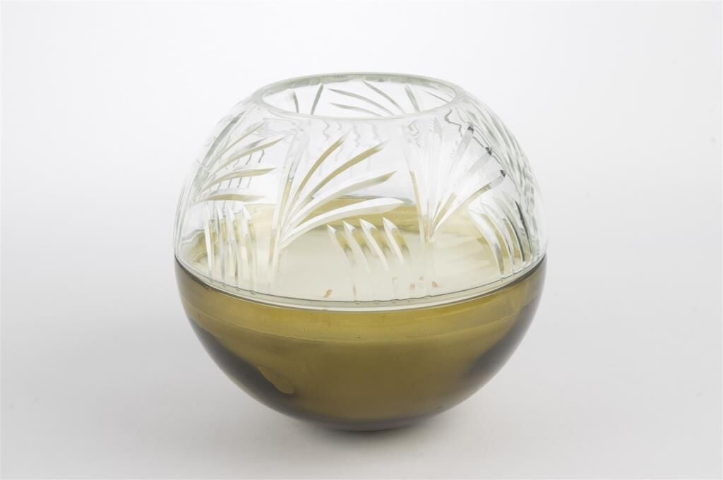 Mikasa Moor Yeşil Cam Kapaklı Mum18x16cm