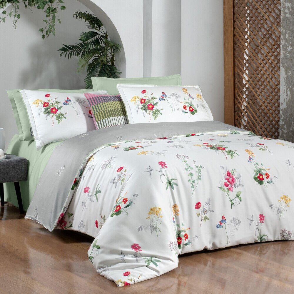 Sarev Eterna Multi Çift Kişilik %100 Pamuk Saten Nevresim Takımı