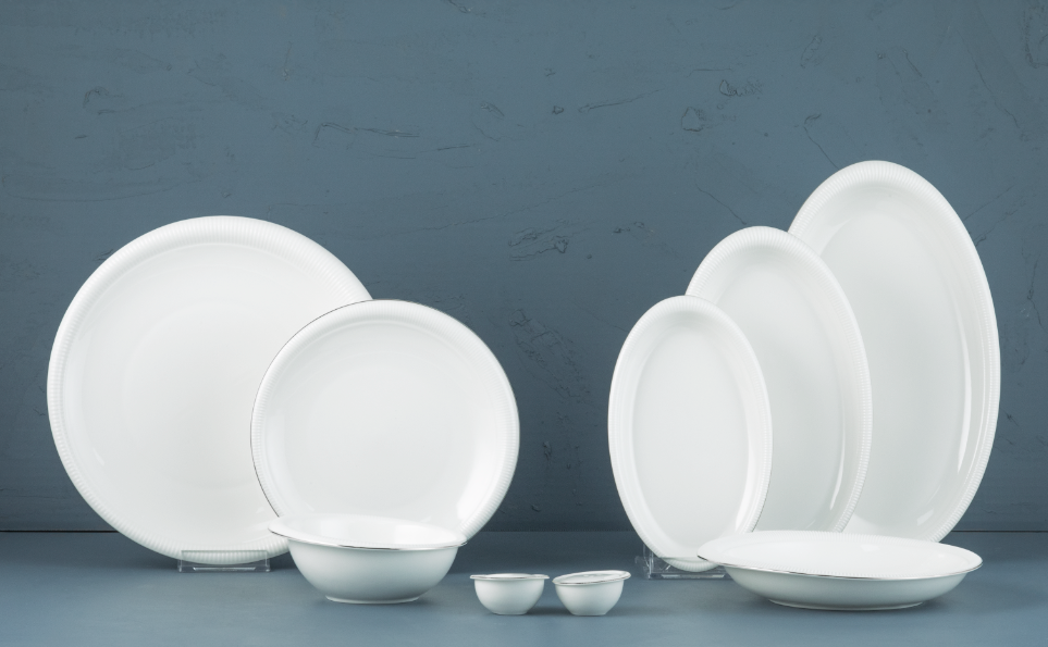 Evaliza Strıpe Platin 60 Parça Yemek Takımı- 12 Kişilik