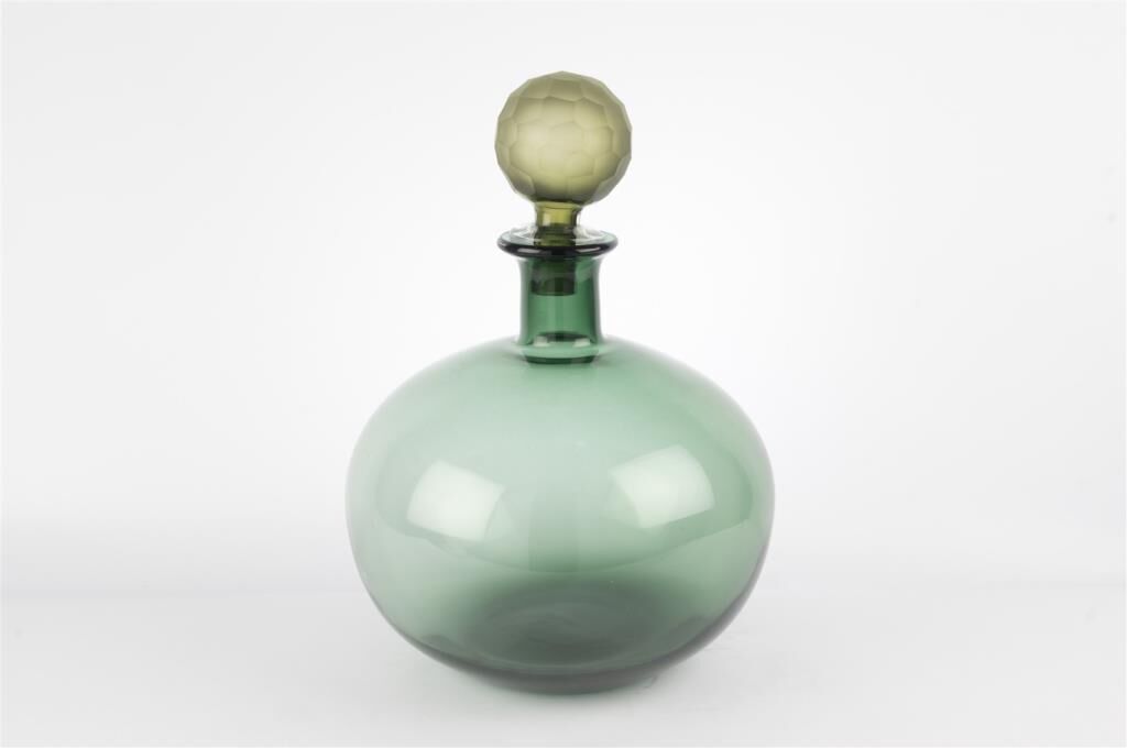 Mikasa Moor Virella Yeşil Cam Kapaklı Vazo 26x36cm