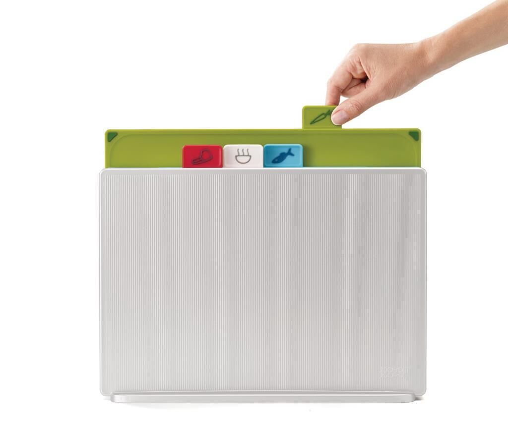 Joseph Joseph Index Plastik Kesme Tahtası Seti -Gümüş 60131