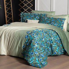 Sarev Ayder Tek Kişilik %100 Pamuk Çift Taraflı Nevresim Takımı