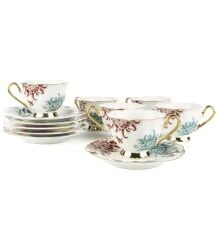 Mikasa Moor Fleur Beyaz 6'Lı Kahve Fincanı