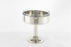 Mikasa Moor Platin Cam Ayaklı Meyve Kasesi 21x26cm