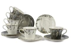 Mikasa Moor Plomo 6lı Kahve Fincanı Seti