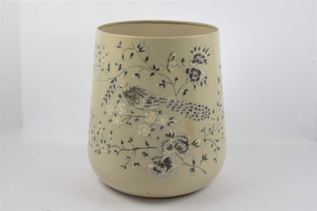 Mikasa Moor Krem Kuş Desenli Saksı 40x44cm