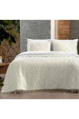 Sarev Omnia Ekru Tek Kişilik Battaniye Seti