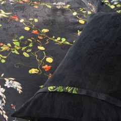 Sarev Helıke Cupro Nevresim Takımı Çift Kişilik , Siyah