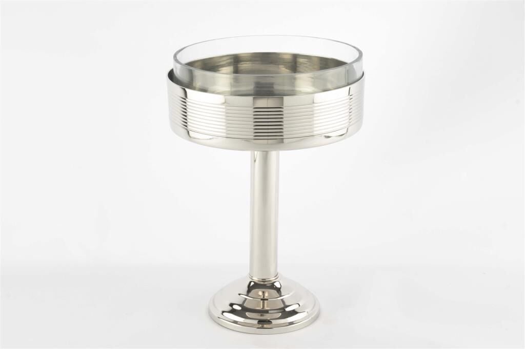 Mikasa Moor Platin Cam Ayaklı Meyve Kasesi 21x30cm