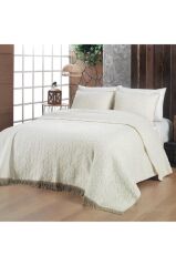 Sarev Virgo Ekru Tek Kişilik Battaniye Seti