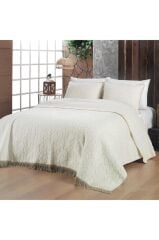 Sarev Virgo Ekru Tek Kişilik Battaniye Seti