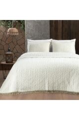 Sarev Virgo Ekru Tek Kişilik Battaniye Seti