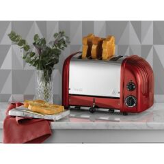Dualit 47031 Classic 4 Hazneli Ekmek Kızartma Makinesi - Kırmızı