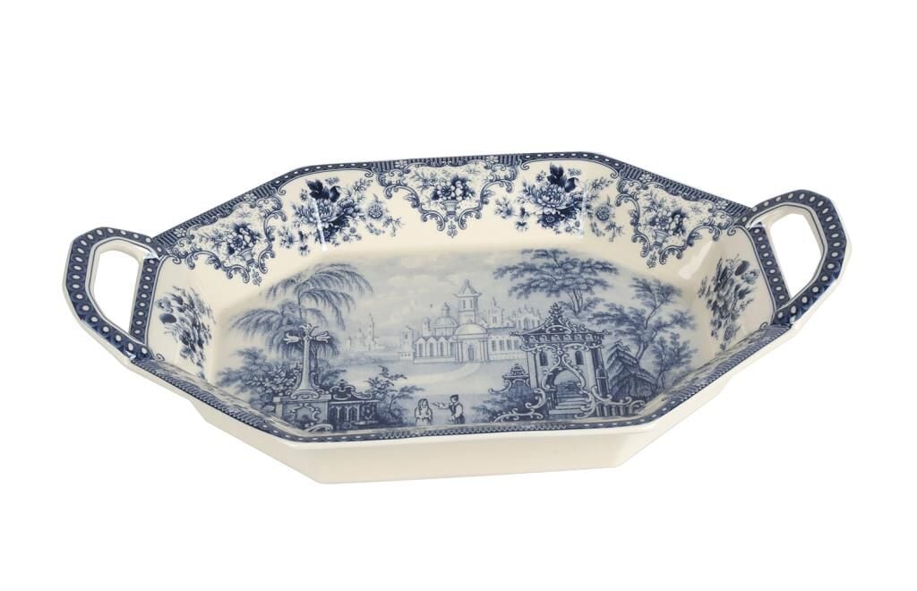 Lucky Art Florantıne Sunum Tepsisi 37Cm Mavi