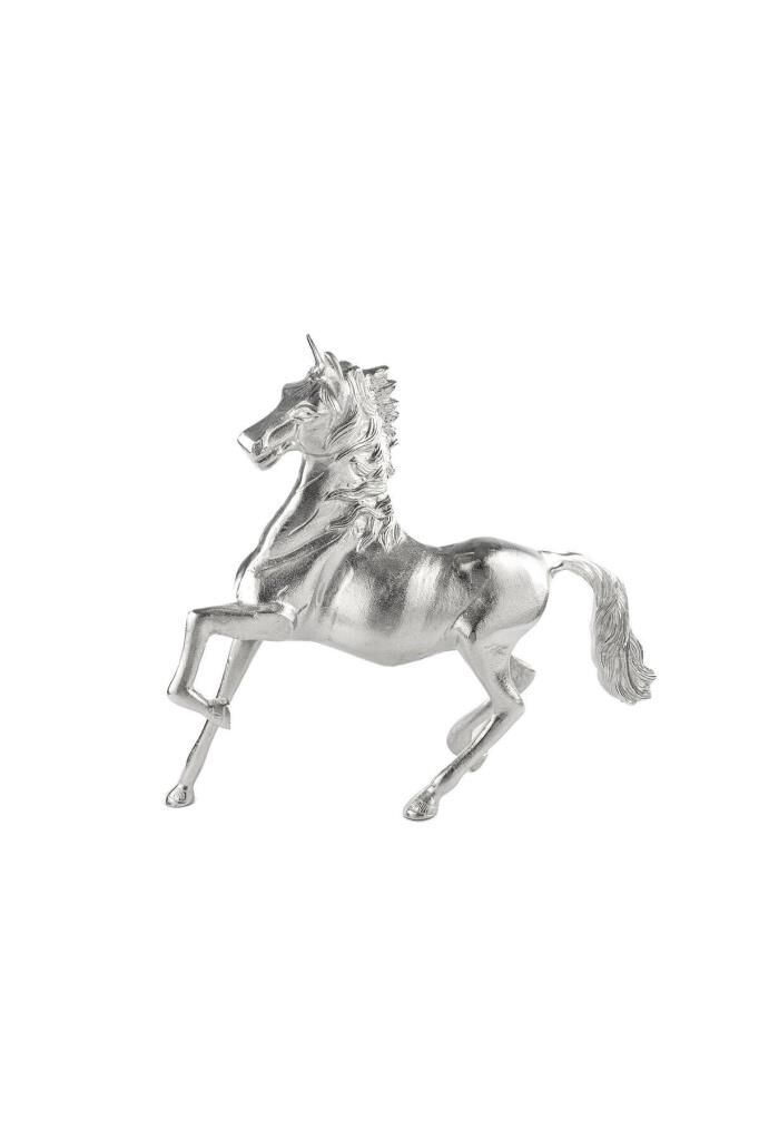 Mikasa Moor Gümüş At Dekor Obje 68X16X60Cm