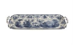 Lucky Art Florantıne Kulplu Baton Tabak 42Cm Mavi