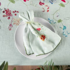 Sarev Hemera Keten 50/50 Peçete, .Yeşil