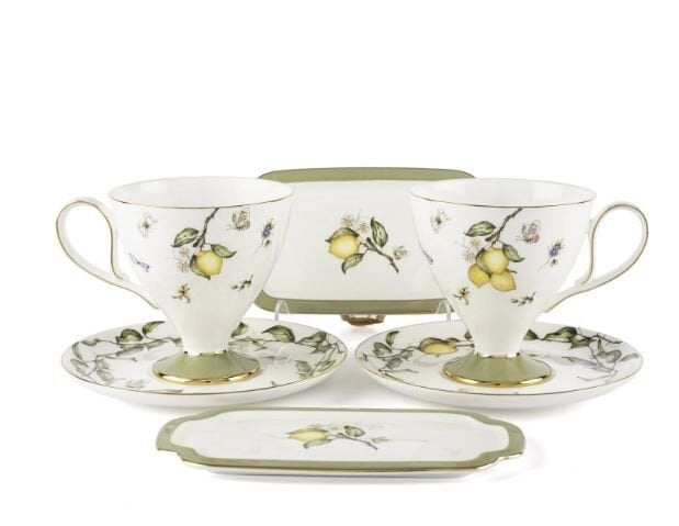 Mikasa Moor Sunleaf 2li Pasta Tab Çay Fincanı St 6prç 240cc