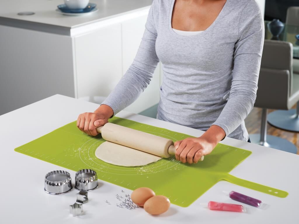 Joseph Joseph Roll-Up Kaydırmaz Silikon Hamur Matı -Yeşil