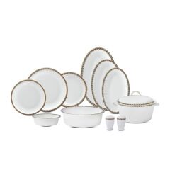 Evaliza Han Alaıa Yemek Takımı Black Gold 60 Parça