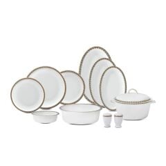Evaliza Han Alaıa Yemek Takımı Black Gold 60 Parça