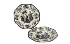 Lucky Art Florantıne 6Lı Tabak Seti 27Cm Siyah