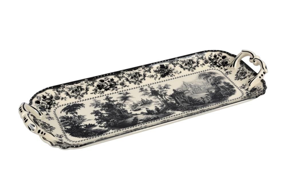 Lucky Art Florantıne Tepsi 33Cm Siyah