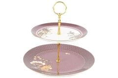 Mikasa Moor Magenta 2 Katlı Servis 27X24Cm