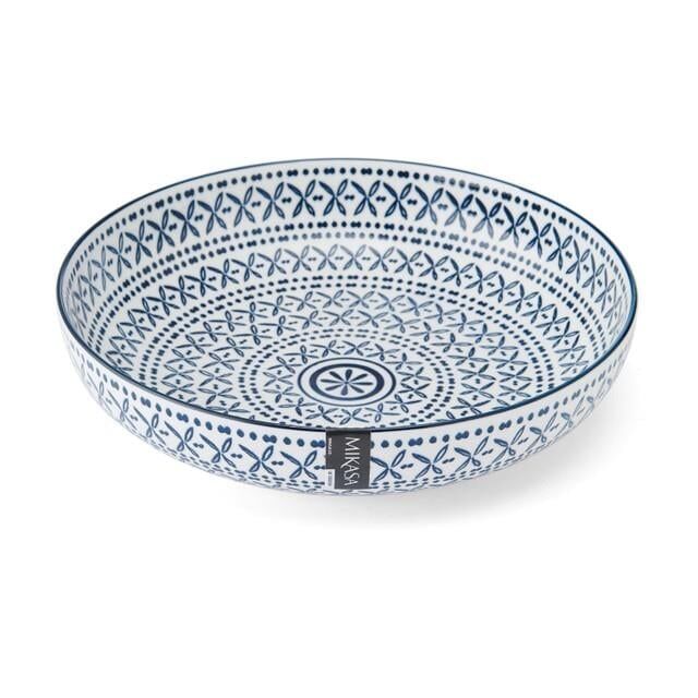 Mikasa MKPBOWLS43 Sırlı Seramik Kase Akdeniz Mavisi Desenli