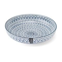 Mikasa MKPBOWLS43 Sırlı Seramik Kase Akdeniz Mavisi Desenli