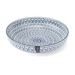 Mikasa MKPBOWLS43 Sırlı Seramik Kase Akdeniz Mavisi Desenli
