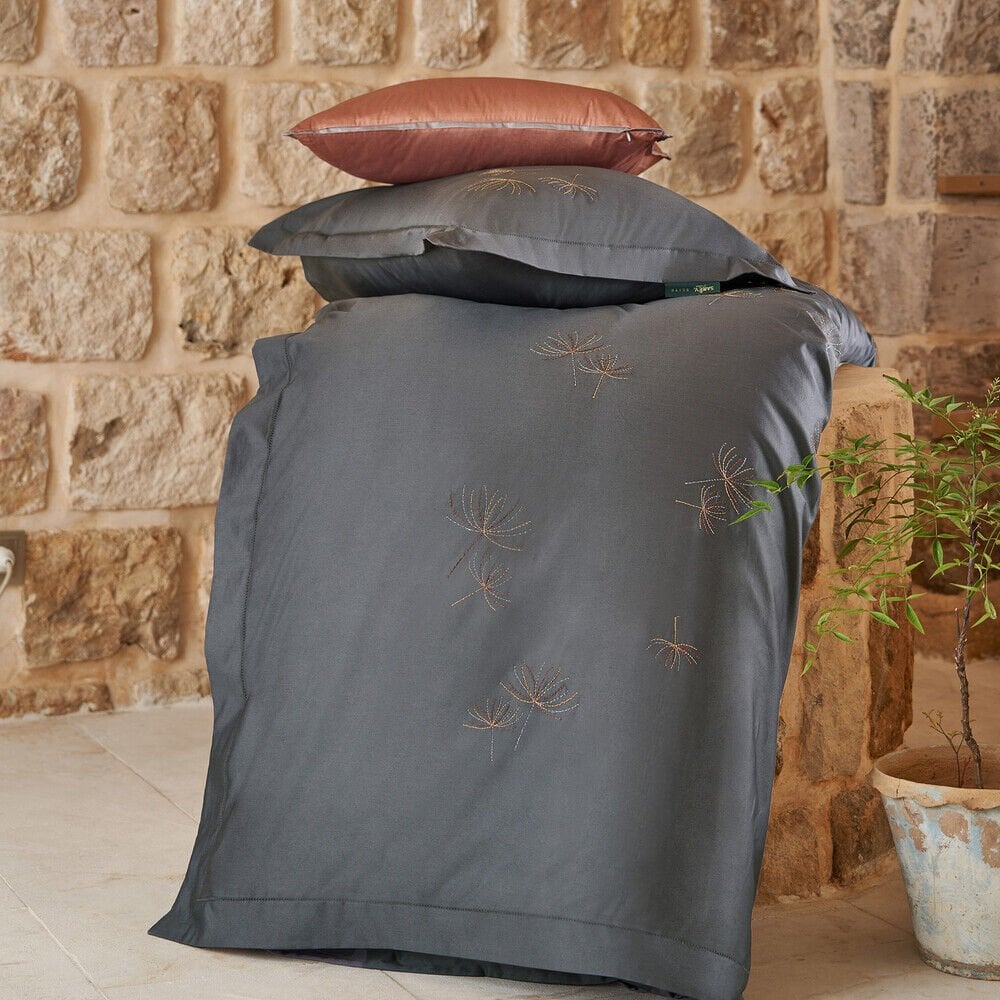 Sarev Juventus Nevresim Takımı Saten Nevresim Takımı Çift Kişilik, Gri