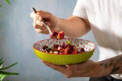 Mikasa MKPBOWLS31 Sırlı Seramik Kase Geometrik Desenli