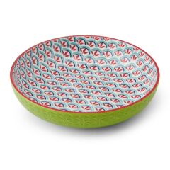 Mikasa MKPBOWLS31 Sırlı Seramik Kase Geometrik Desenli