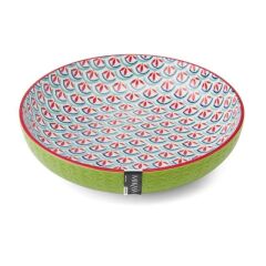 Mikasa MKPBOWLS31 Sırlı Seramik Kase Geometrik Desenli
