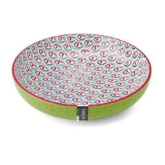 Mikasa MKPBOWLS31 Sırlı Seramik Kase Geometrik Desenli