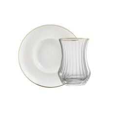 Sandro Moreno 1898 Lıne Gold 12 Parça Optik  Çay Seti