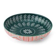Mikasa MKPBOWLS29 Sırlı Seramik Kase Folk Tarz Desenli