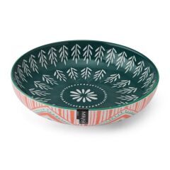 Mikasa MKPBOWLS29 Sırlı Seramik Kase Folk Tarz Desenli