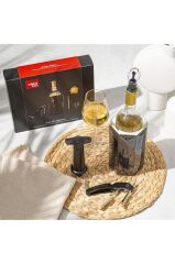 Vacu Vin Premium Şarap Seti 4 Parça Hediye Kutulu