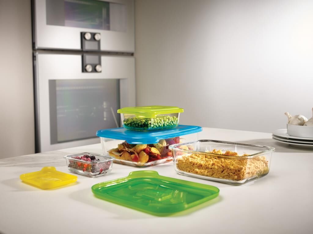 Joseph Joseph Nest 4´Lü Cam Saklama Kapları -Renkli