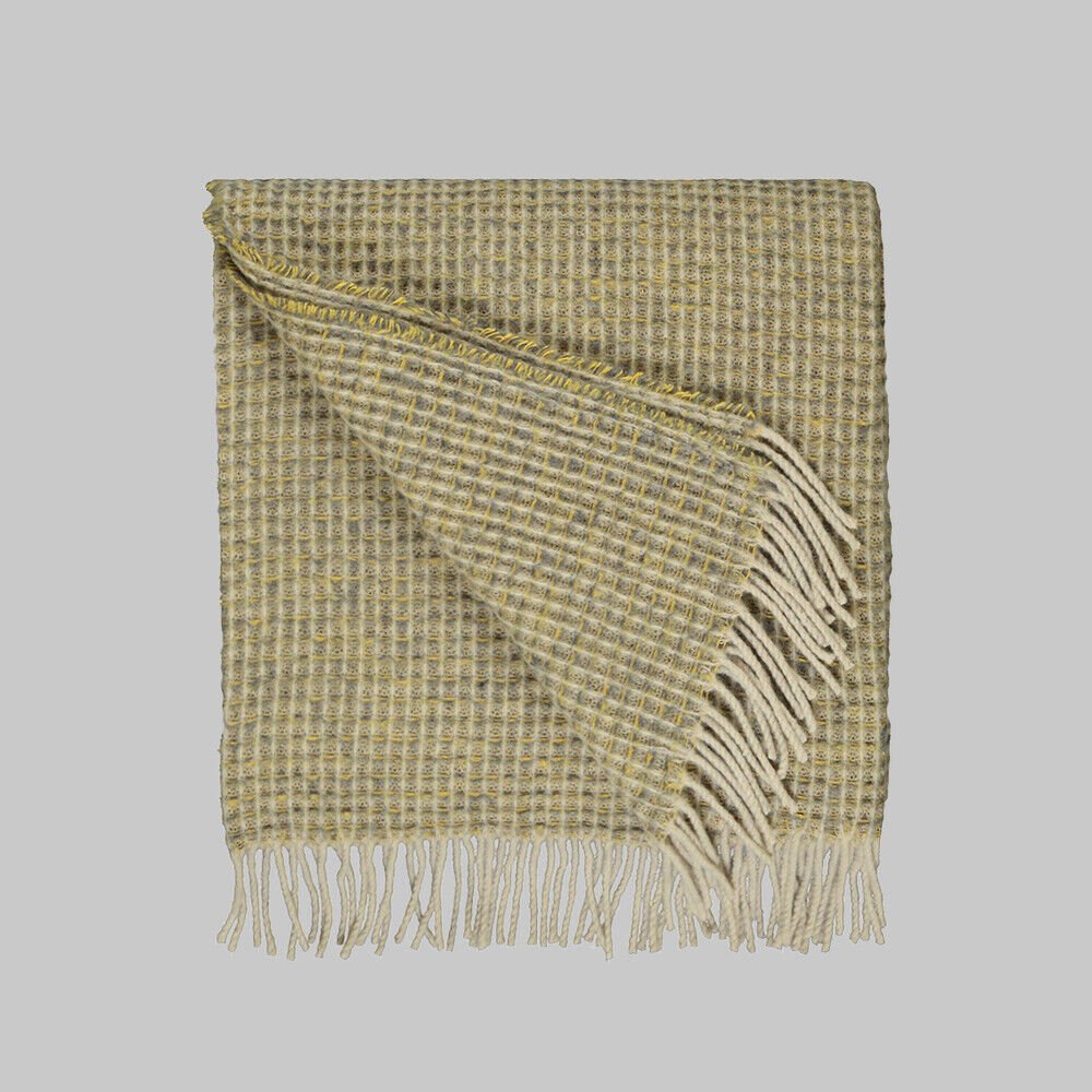 Sarev Lerna Sarı Throw,  130x180 cm